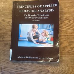 Principles Of Applied Behavior Analysis 