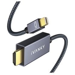IVANKY 4K Mini DisplayPort to HDMI Cable, 4K@60Hz Thunderbolt 2 to HDMI