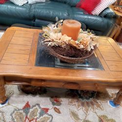 Living room furniture - tables, entertainment ctr, sofa