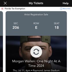 Morgan Wallen 7/11/2024 Thursday 