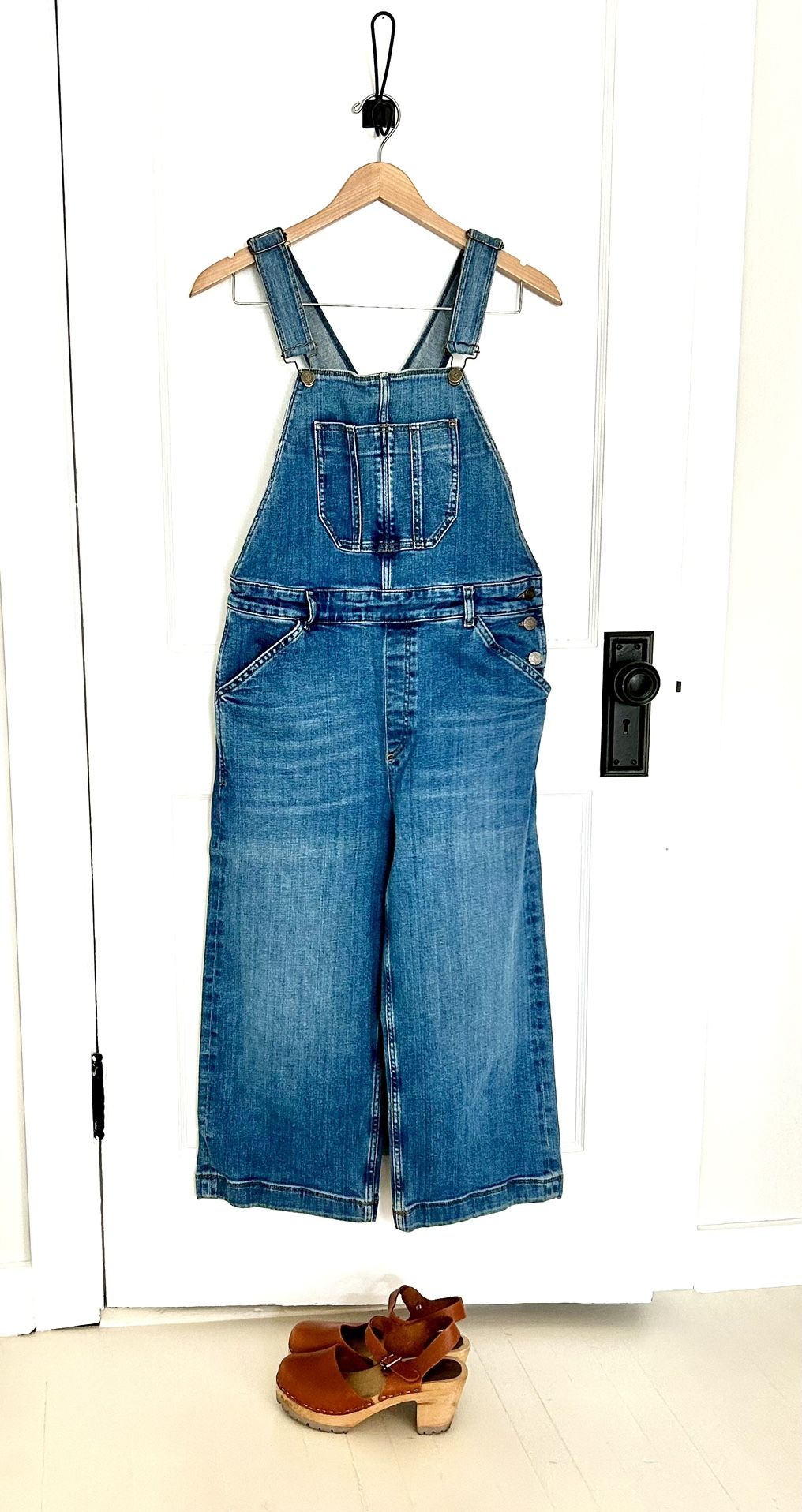 Fatface Wide Leg Cropped Overalls