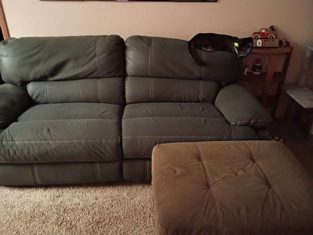 Electric Recliner Couch With Ottoman
