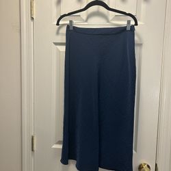 Blue Midi Skirt