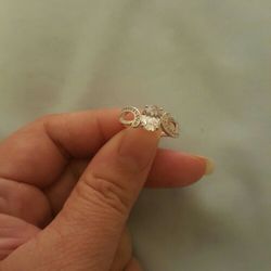 Real 925 sterling silver Bridal Ring Size 7