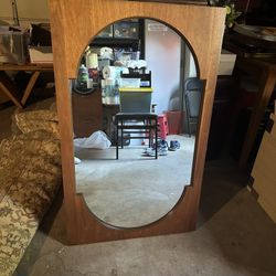 Mid century SWEDISH CLASSIC WALNUT MIRROR