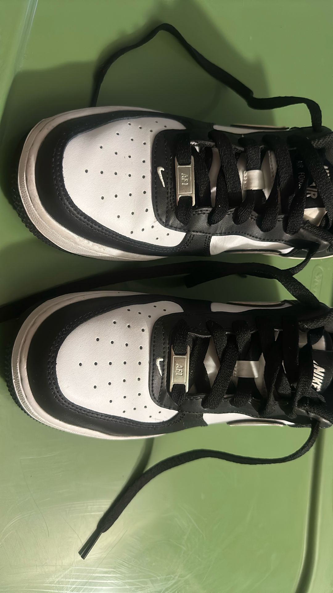 Reverse Panda Nike AF1  Size 7Y 