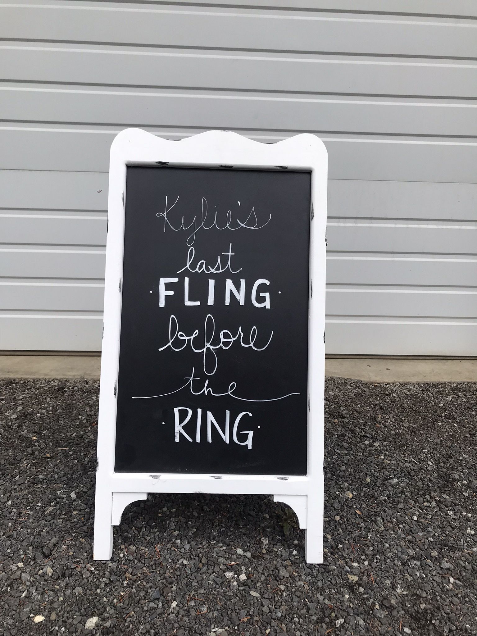 Chalkboard Event Sign 