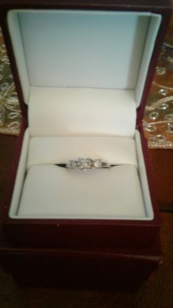 Engagement Ring with Diamonds.