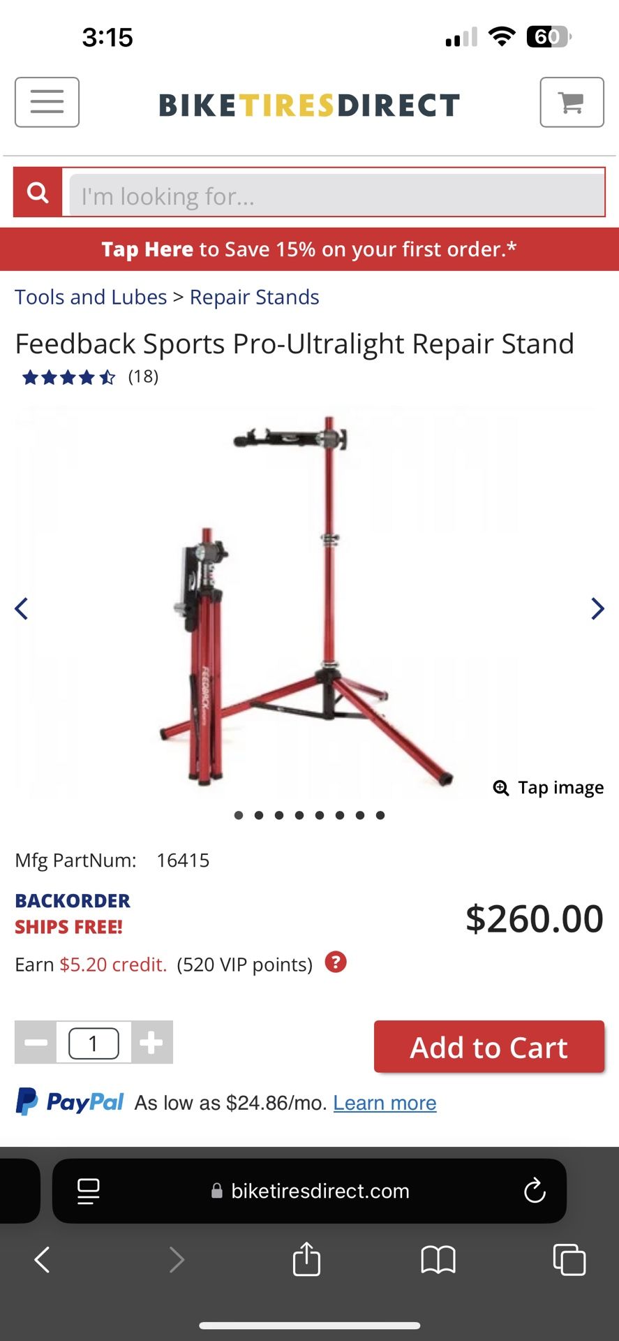 Feedback Sports Pro-Ultralight Repair Stand
