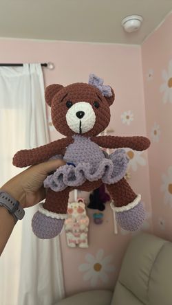 Bear ballerina crochet