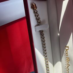 14k Diamond Cut Bracelet 