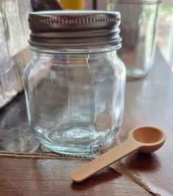Bundle of NWOT 22  4oz Mini Glass Jars with Mini Wooden Spoons