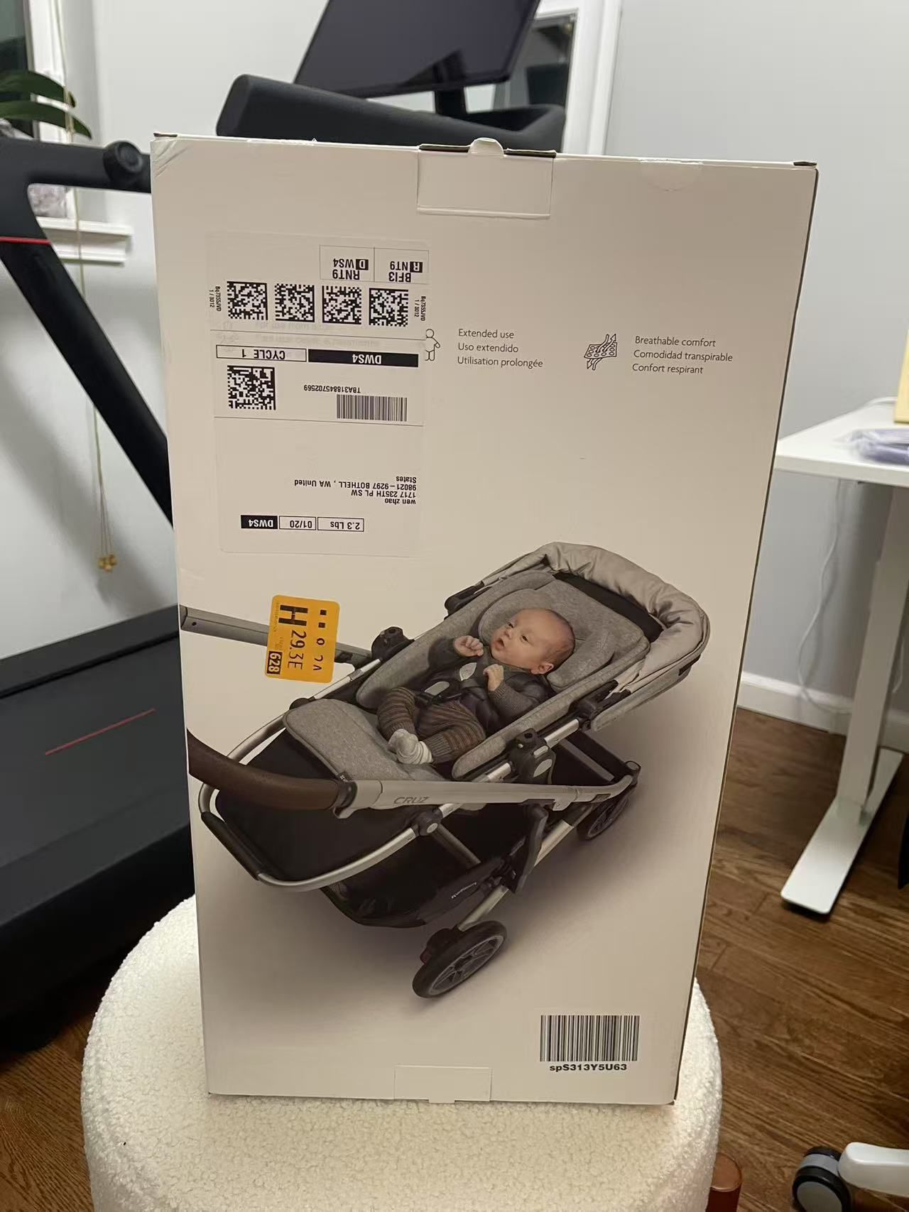 UPPAbaby Infant Snug Seat / Compatible with Vista and Cruz Strollers / 2 in 1 Newborn to Toddler Comfort Insert