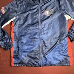 Akquire USO gaming Jacket  Unisex Sz(XL)   Star Pattern Red, White &  Blue
