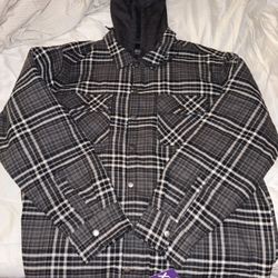 Hooded Shirt Jacket