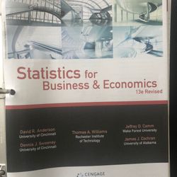 Statistics For Business & Economics