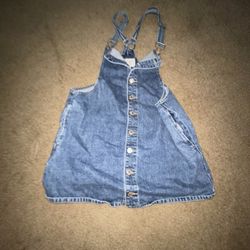 Forever 21, Overall Denim Dress, Large 