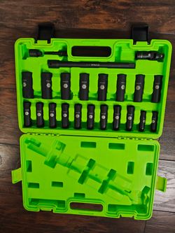 1/2" metric impact socket set