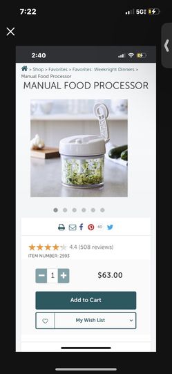 Pampered Food Processor/chopper 