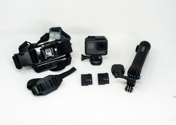 GoPro Hero 5 Black 12MP Rear Touchscreen Camera With Accessories - USED