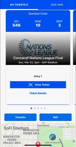 Nations League Final Tickets (5x)