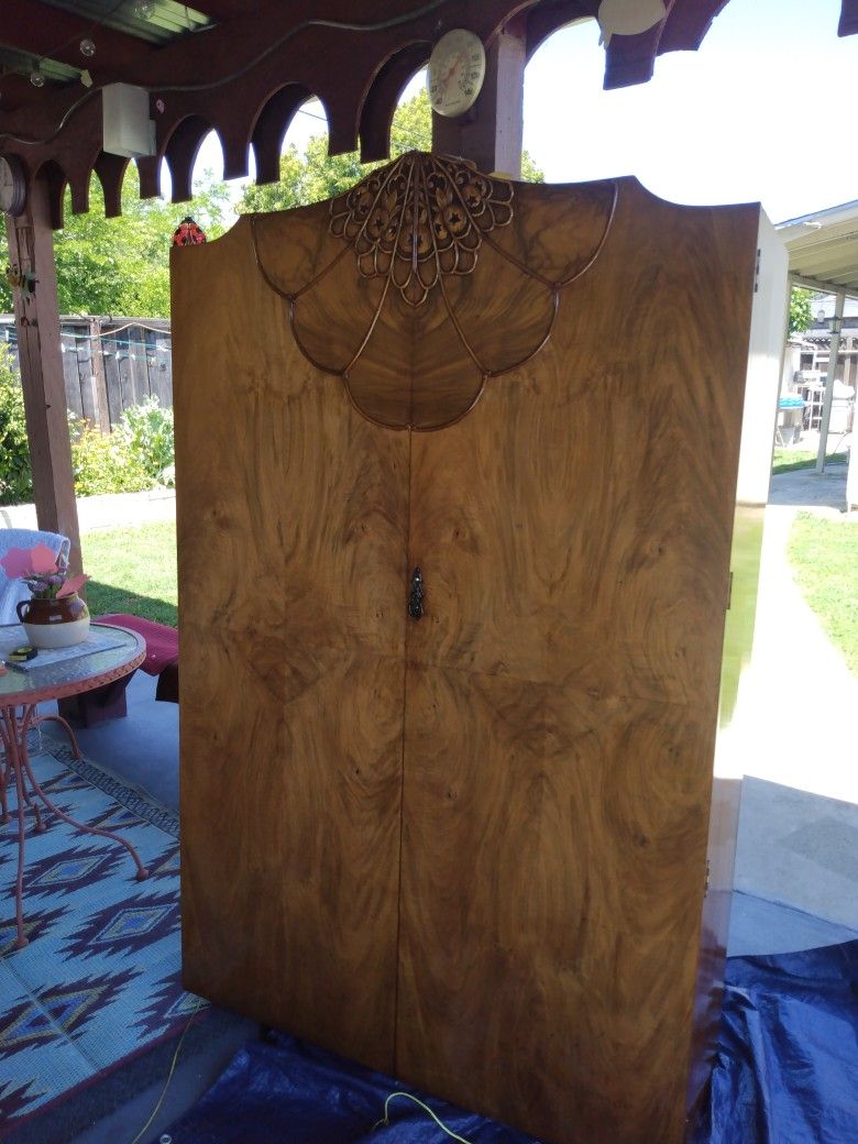 Beautful Vintage ARMOIRE Early 1900's Very Well Constructed 48in.  Wide  72in. Tall 18in. Deep