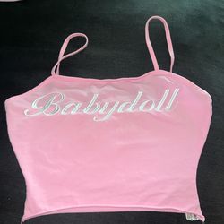 babydoll crop top xs 