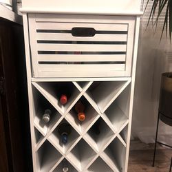 Wine Rack With Storage