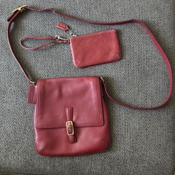 Coach Legacy flap Crossbody leather messenger handbag