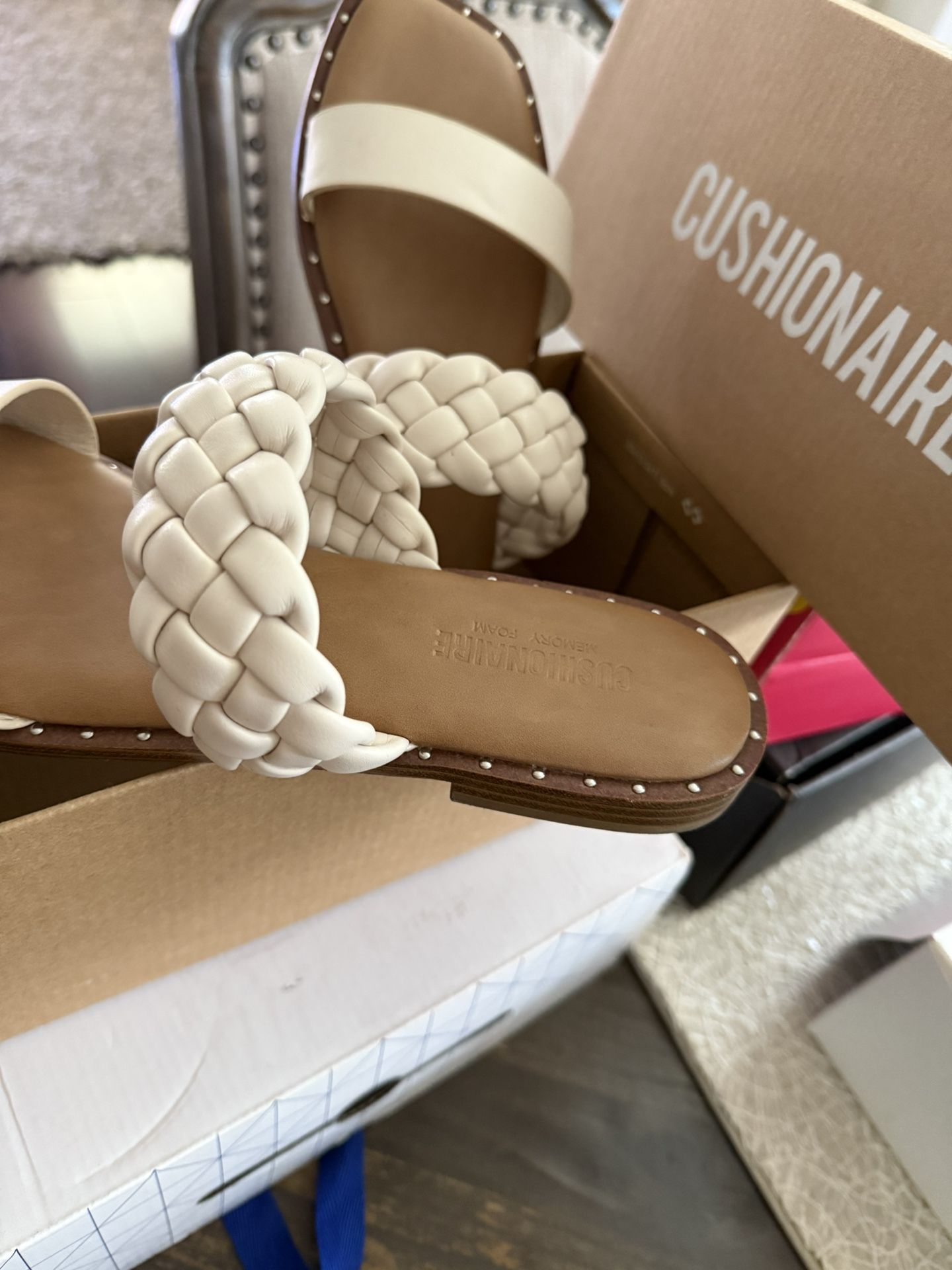 Cream Sandals