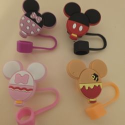 Disney Straw Covers New 4 Piece 