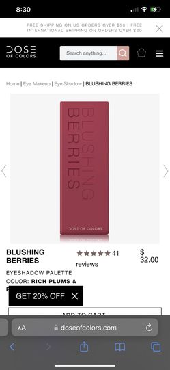 Blushing Berries New No Box