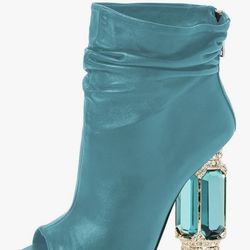 Peep Toe Ankle Boot