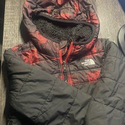 red kids north face 