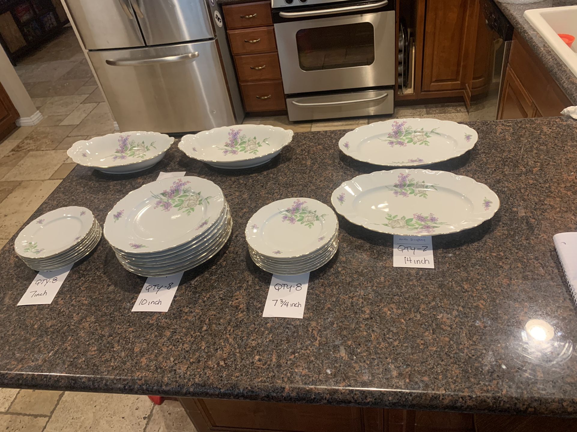 Vintage 1950s Fine Bohemian China Qty. 36