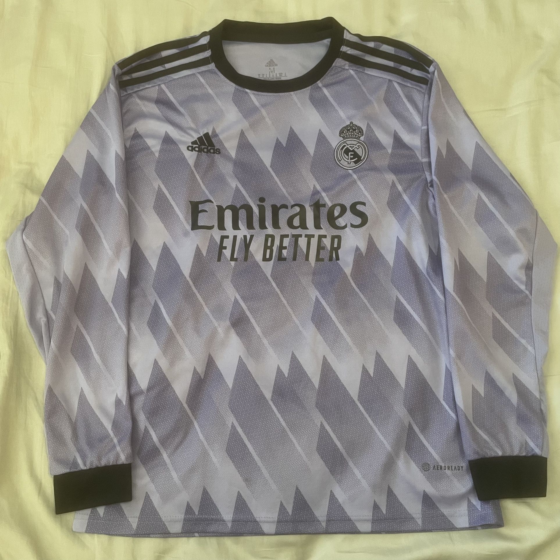 Real Madrid Ronaldo 2022/23 Away Jersey UCL Long Sleeve (M)