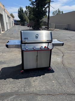 Bbq grill gas propane Weber with side burner