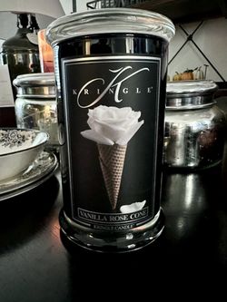 KRINGLE CANDLE VANILLA ROSE CONE Reserve Collection SOLD OUT
