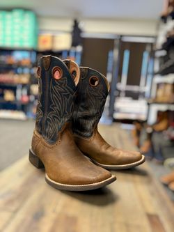 Ariat Western Boots Cowboy Brown Sz 9.5
