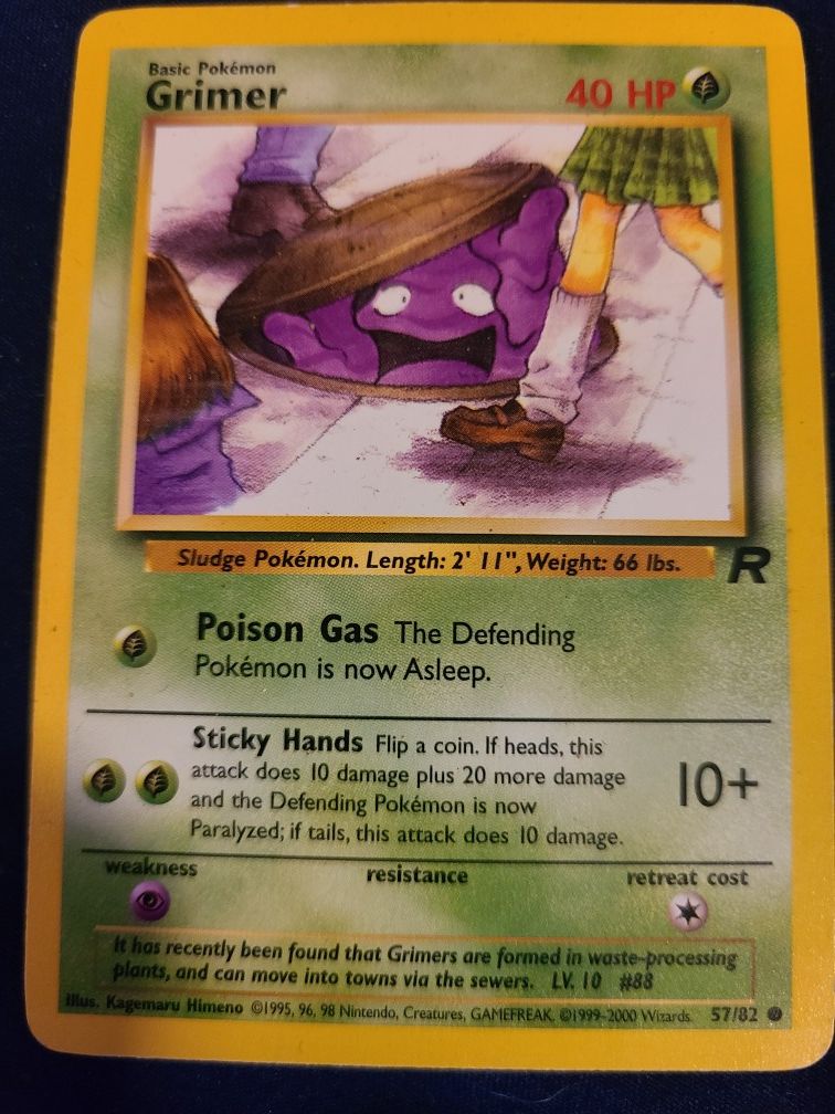 Grimer Pokemon card - pokemon collectible- toy xmas gift