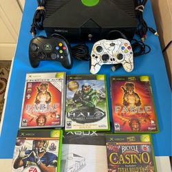 Microsoft Original Xbox Console and games