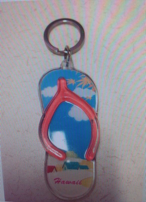 Hawaii sandle keychain