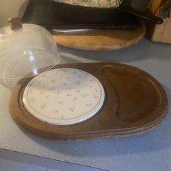 Cheese  Tray With Dome Lid