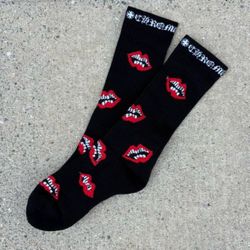 Chrome heart socks sz 6-12