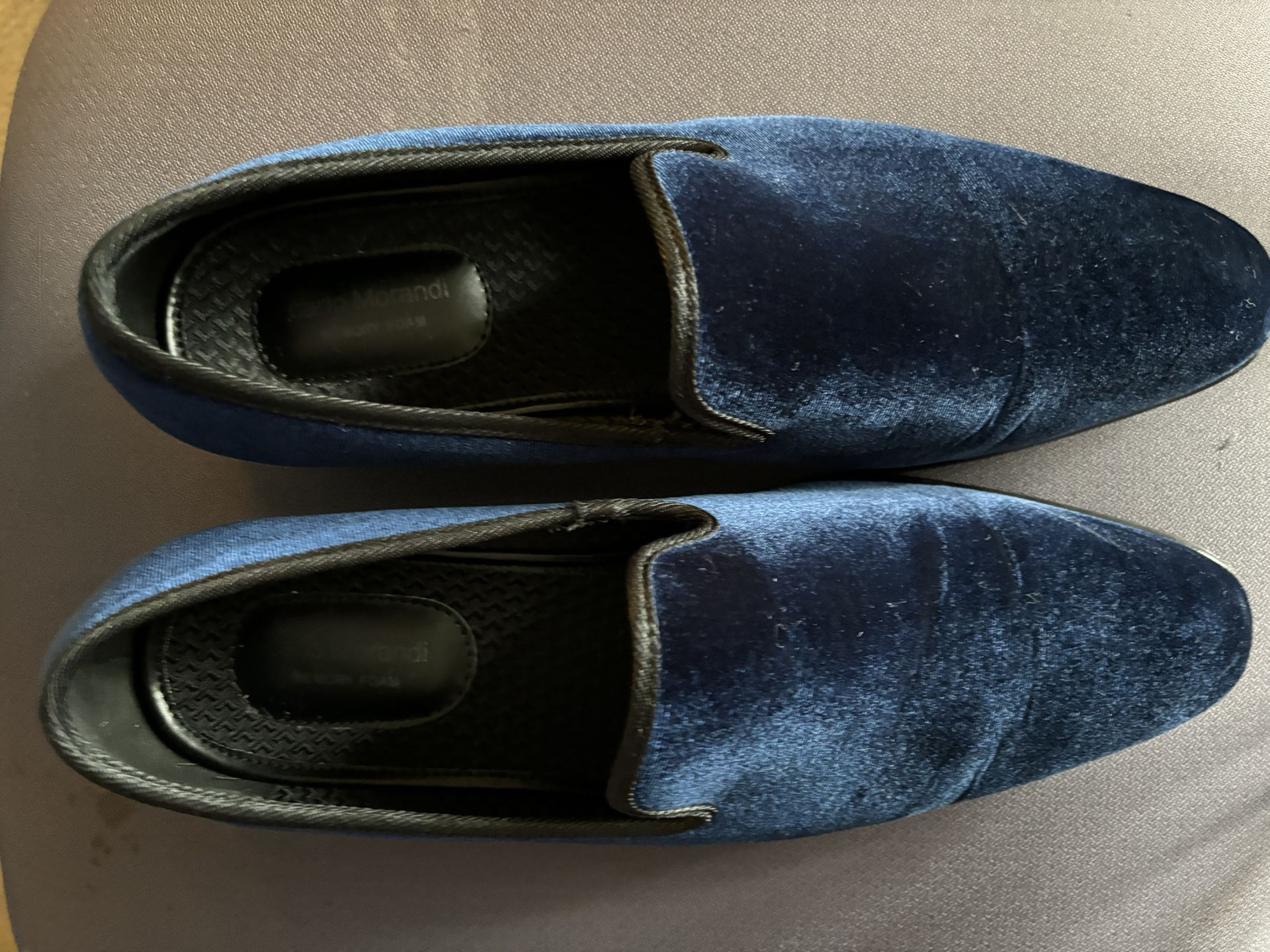 Men’s Carlo Miranda Blue Suede Shoes 11.5 