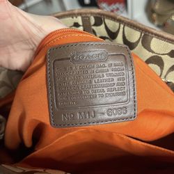 Coach signature tote