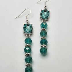 Blue Crystal Earrings 