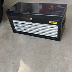 Vintage 5 Drawer Stanley Metal Tool Box 