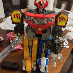 Vintage 1994 Mighty Morphin Power Rangers Megazord 14" Remote Control with Sword