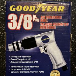 New Goodyear 3/8" Reversible Air Drill $40